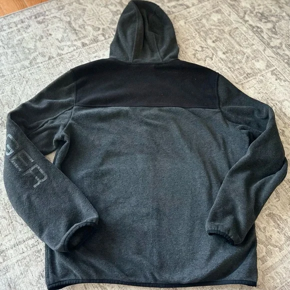 Tommy Hilfiger Charcoal and Black Fleece Hoodie - Picture 3 of 3